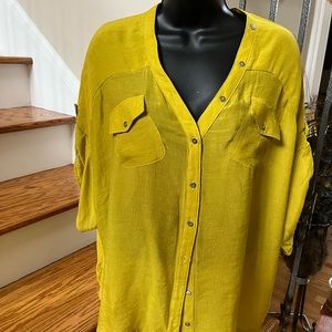 Alfani Top - Yellow Mustard Color